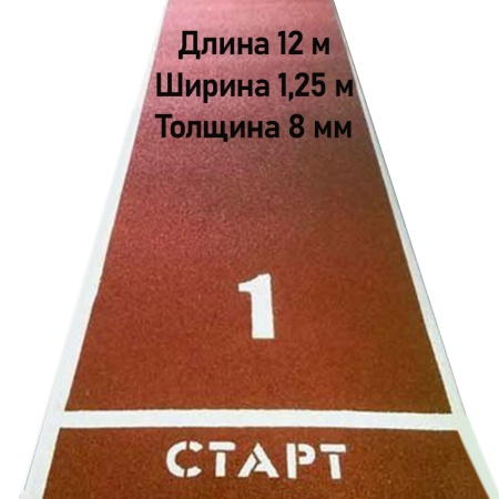 Купить Дорожка для разбега 12 м х 1,25 м. Толщина 8 мм в Ярославле 